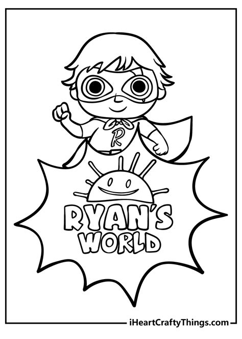 ryan's world coloring sheet|ryan's world drawing.